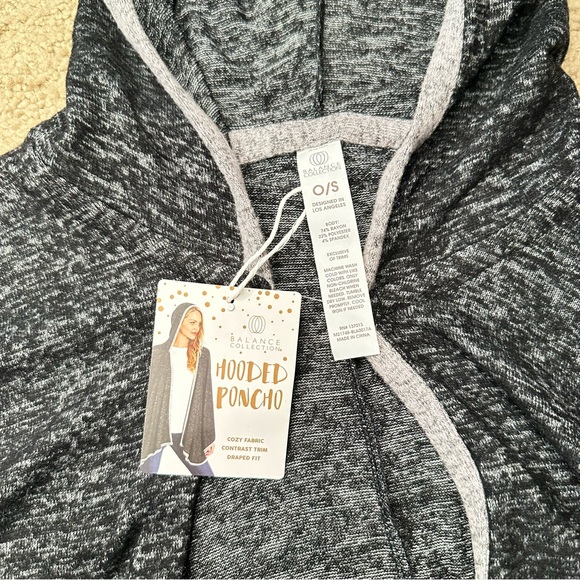 New, Balance Collection Hooded Poncho, Size OS - Picture 1 of 5